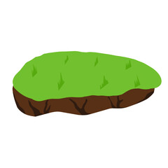 green hill with grass