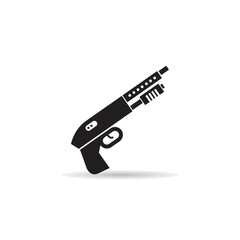 shotgun icon on white background