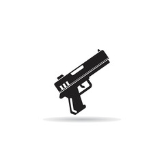 pistol icon on white background