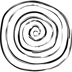 spiral dry brush zen element for decoration, website, web, presentation, printing, banner, logo, poster design, etc.