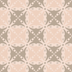 Gray beige carved arabic style seamless pattern, oriental motif art background, elegant pattern for design and decoration