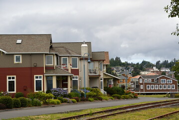 Panorama of the Old Town of Astoria, Oregon