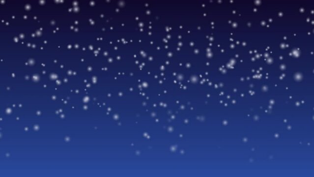【背景素材】白色の雪が降る冬のアニメーション　クリスマス
