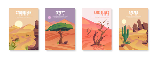 Desert Vertical Poster Set