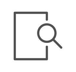 Document icon outline and linear vector.