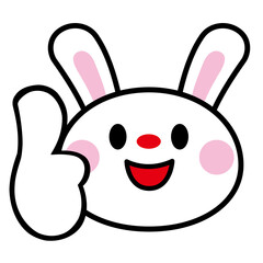 いいね！ウサギ顔アイコン