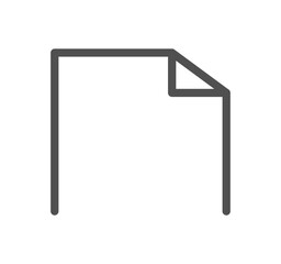Document icon outline and linear vector.