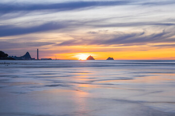 New Plymouth Sunset over the Sea