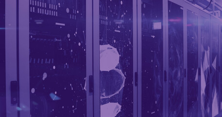 Composition of shapes and data processing over server room