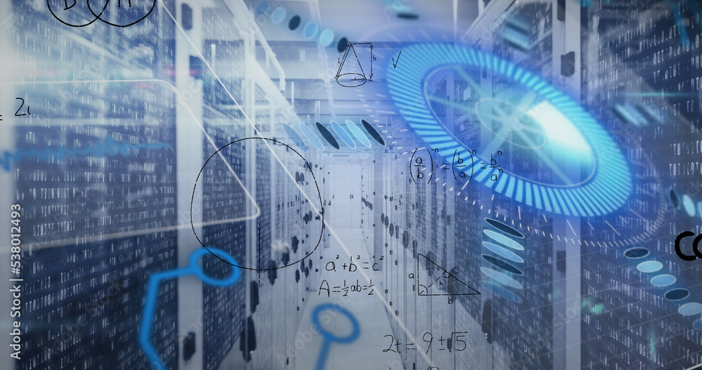 Poster the image depicts a network of internet service providers or data processing centers