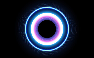 Digital Ai big data technology futuristic blue background, cyber cloud security, abstract space neon wifi tech, innovation future upload data, global internet network connection, illustration vector