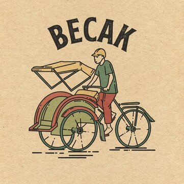 Becak bilder – Bläddra bland 2,318 stockfoton, vektorer och videor ...