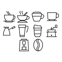 coffee icon set