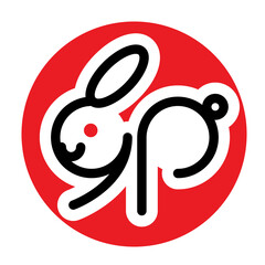 卯年のうさぎのロゴ2023