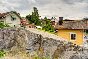 Fototapeta na wymiar Vaxholm Island, Stockholm Archipelago