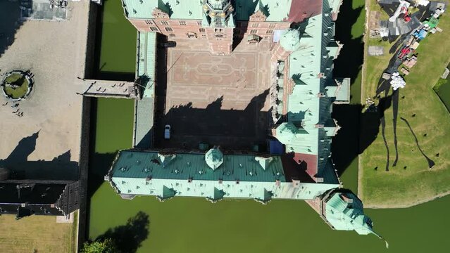 Frederiksborg Castle Denmark Top Down
