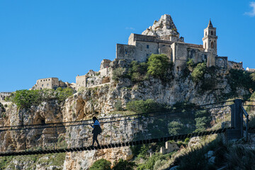 Matera, vista dal ponte tibetano