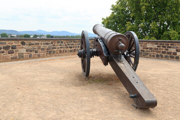 Cannon on bastion Alter Zoll in Bonn, Germany