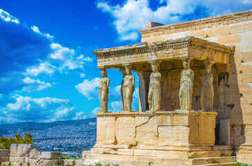 Athens, Acropolis ruins.