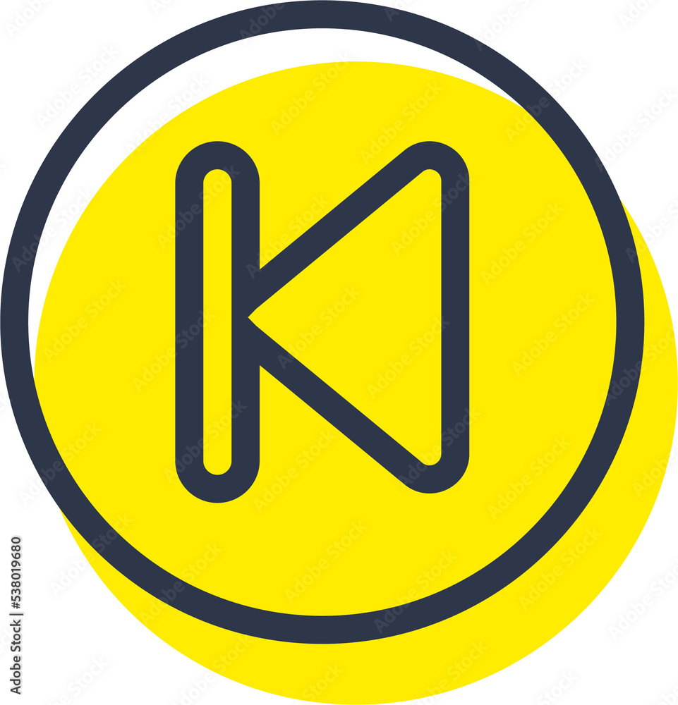 Poster previews icon for media player button interface. video and audio player navigations symbol in line d