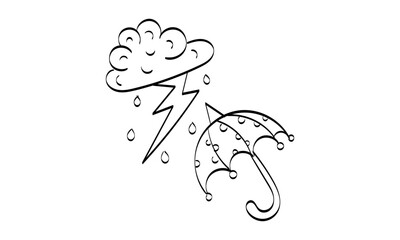 Autumn greeting card. Vector design of autumn. Fall season element. Bright background for harvest time. 