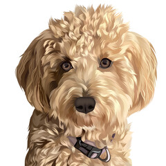 Cute dog photo with transparent background