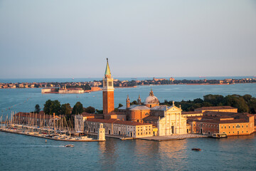 Fototapeta premium a summer evening in Venice Italy 