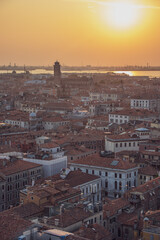 Fototapeta na wymiar a summer evening in Venice Italy 