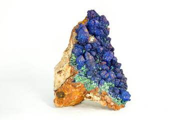 Azurite is a soft, dark blue, copper-colored mineral. Natural Minerals. Natural Stones. Gemology