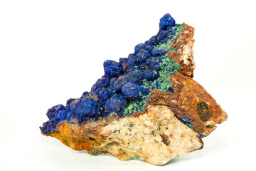 Azurite is a soft, dark blue, copper-colored mineral. Natural Minerals. Natural Stones. Gemology
