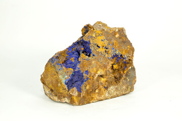 Azurite is a soft, dark blue, copper-colored mineral. Natural Minerals. Natural Stones. Gemology
