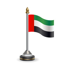 State table flag of United Arab Emirates. National symbol perfect for design, Background transparent