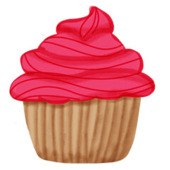Cup Cake Watercolor