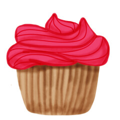 Cup Cake Watercolor
