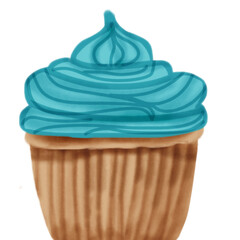 Cup Cake Watercolor