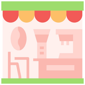 Coffee shop icon symbol element © LINECTOR
