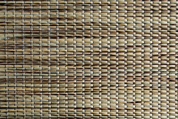 Textile pastel background with abstract weaving of threads. Fabric tufted multi-colored background