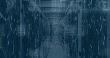 Composition of network of connections over server room