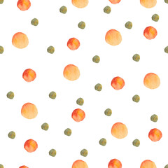 Autumn watercolor pattern for packaging design, clothing, wallpaper.
