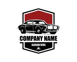 Isolated Old Muscle Car Logo