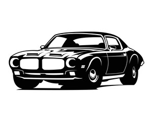 Fototapeta na wymiar Muscle Car logo template for your company. Vector logo illustration