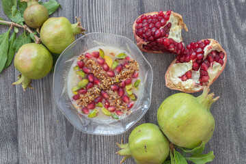 Traditional delicious Turkish dessert; Ashura (Asure)