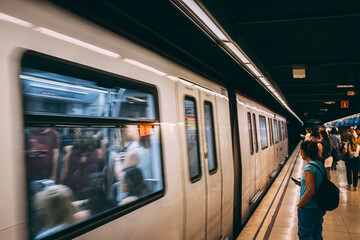Fototapeta premium Subway in Barcelona