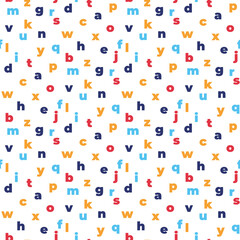seamless pattern with letters 
