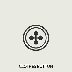 Clothes button icon