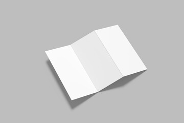 Trifold Brochure Blank Mockup
