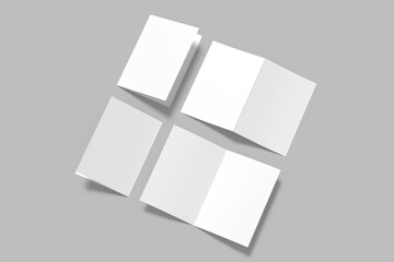 A5 Bifold Brochure Blank Mockup