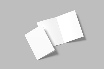 A5 Bifold Brochure Blank Mockup