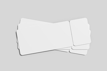 Event Ticket Blank Mockup