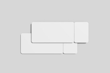 Event Ticket Blank Mockup